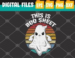 This Is Boo Sheet G-host Retro Halloween Svg, Eps, Png, Dxf, Digital Download
