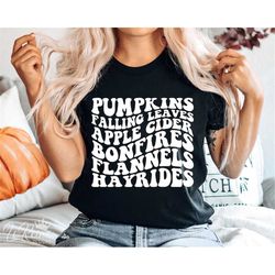 Pumpkins Falling Leaves Apple Cider Bonfires Flannels Hayrides Svg, Fall Svg Designs, Fall Quote Svg, Fall Svg, Instant
