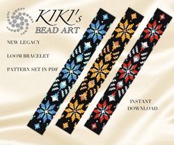 New legacy LOOM bead pattern, Loom bracelet pattern ethnic inspired native styled loom pattern set in PDF instant downl