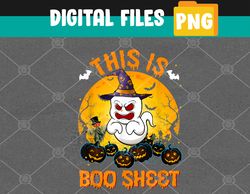 This Is Boo Sheet Ghost Retro Halloween Costume PNG, Digital Download