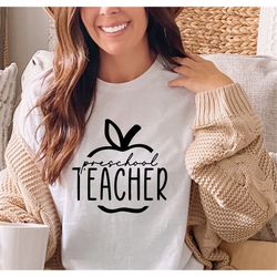 Preschool Teacher SVG PNG, Pre K svg, Teacher Vibes svg, Teacher Shirt svg, Best Teacher Svg, Teacher Appreciation Svg.
