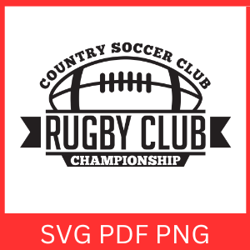 Rugby Championship Tournament Svg, Championship Rugby Ball Logo SVG