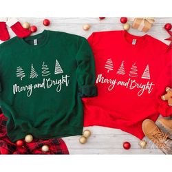 Merry and Bright Svg, Christmas Quotes Svg, Christmas Decor, Merry Christmas Sweater Shirt Svg, Svg Cut File For Cricut