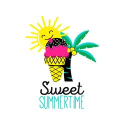 Sweet SummerTime Svg Summer Shirt Vector, Holiday Gifts For Girl, Family And Friend Svg Diy Crafts Svg Files For Cricut,