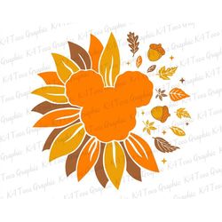 Fall Sunflower Svg, Autumn Vibes Svg, Fall Svg, Happy Fall Svg, Hello Fall Svg, Autumn Leaf Svg, Mouse Head Svg, Svg Fil