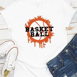 Paint stain Basketball SVG, Basketball svg, Basketball quotes svg, Basketball cut file, Basketball, Game Day, Sports Mom