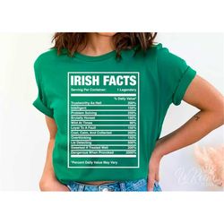 Irish Facts Svg, Irish Nutrition Facts, Funny St Patricks Day Svg, St. Patrick's Day Svg, Funny Drunk Svg, Drinking Team