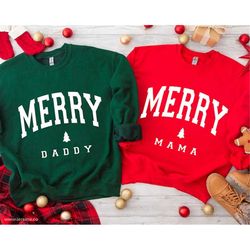 Merry Mama Svg Png, Merry Daddy Svg Png, Christmas Matching Shirt Svg, Mama Claus Svg, Daddy Claus Svg, Merry Christmas