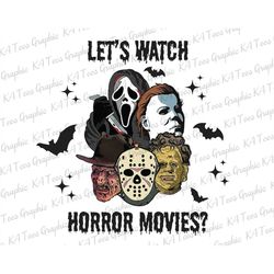 Let's Watch Horror Movies Png, Horror Movie Halloween PNG, Horror Character, Halloween, Horror Movie, Halloween Killer P