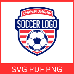 Soccer Logo Emblem Svg, Symbol of Soccer Logo Svg, Club of Soccer championship Logo Svg, Soccer championship Tournament