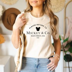 Return to Mickey & Co Unisex shirt, Disneyland Shirt, Cute Disney Mickey Tee, Disneyworld Shirt, Disney Girls Trip Shirt
