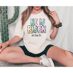He is Risen Shirt, Christian Shirts, Easter Bunny Shirt, Gift For Easter Gift, Easter Shirts for Women, Easter Gift, Jes