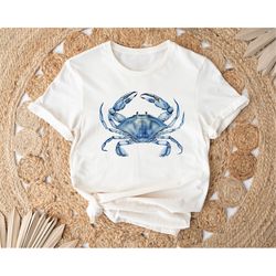 Crab Shirt, Sea Life Shirt, Beach Gift for Women, Beach Life Shirt, Summer Vacation Tee, Girls Trip Shirts, Beach Trip S