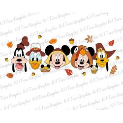 Mouse And Friends Fall Vibes Svg, Autumn Leaves Svg, Fall Svg, Autumn Leaf Svg, Thankful Autumn Svg, Mouse Head Svg, Svg