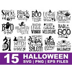 Halloween Bundle Svg, Halloween Witch Svg, Pumpkin svg, Cutting File for Cricut, Fall Svg, Digital Download