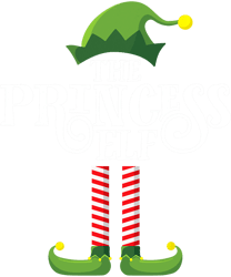 Princess Cute Elf Matching Family Group Christmas Party  png, sublimation