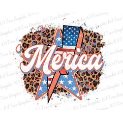 4th of July Png, Retro America Design, America Lightning Bolt Png, USA Design Dowload, Independence Day Png, 4th of July