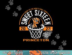 Princeton Tigers Sweet 16 2023 Basketball Black  png, sublimation copy
