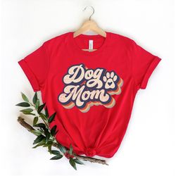 Dog Mom Retro Shirt, Dog Mama Shirt, Dog Mom Shirt, Dog Paw Shirt, Dog Mom Gift, Gift For Dog Mom, Animal Love Shirt, An