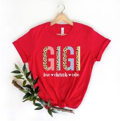 Gigi Shirt, Leopard Gigi Shirt, Mothers Day Shirt, Grandma Shirt, Gigi Gift, Gift for Grandmother, Best Grandma Ever, Gr