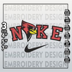NCAA Embroidery Files, Nike Illinois State Redbirds Embroidery Designs, Machine Embroidery Files, NCAA State Redbirds