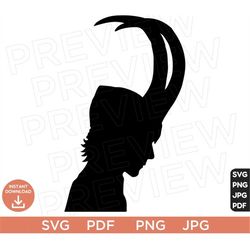 Loki SVG Disneyland Ears Clipart Loki Avengers Superheroes Svg, Cut File Layered Color, Cut file Cricut, Silhouette