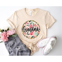 Grandma Shirt, Mothers Day Shirt, Floral Grandma Shirt, Mothers Day Gift, Grandmother Shirt Gift, Gift for Grandma, Cute