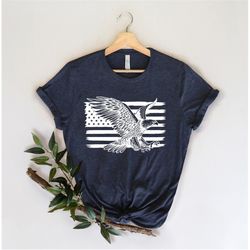 American Eagle Shirt, American Flag Eagle T-shirt, Patriotic Eagle Shirt, 4th of July Gift, USA Shirt Men, Independence