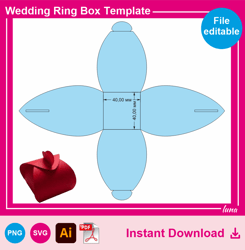 Wedding Ring Box Template