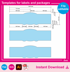 Templates for labels and packages