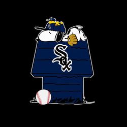 Chicago White Sox Shirt Svg Snoopy Sleep Home White Sox Baseball Vector, Gift For MLB Svg Diy Craft Svg File For Cricut,