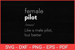 Female Pilot Definition Svg Design