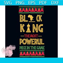 Black King The Most Powerful Svg, Fathers Day Svg, Dad Svg, Daddy Svg, Black Dad Svg, Black King Svg, King Svg, Black Li