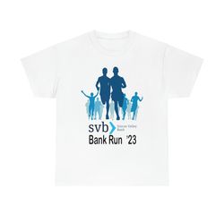 SVB Silicon Valley Bank Run '23 Funny Meme T-shirt