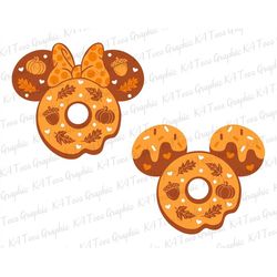 Fall Mouse Donuts Svg, Autumn Vibes Svg, Fall Svg, Happy Fall Svg, Hello Fall Svg, Autumn Svg, Mouse Head Svg, Svg Files