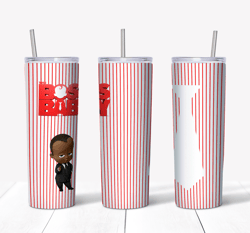 boss baby african american boy red 20oz tumbler, boss baby afro clipart, boss baby afro png, boy svg, instant download