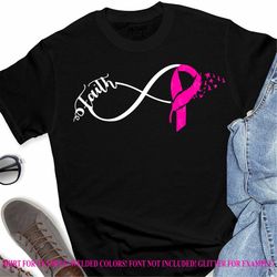 Faith Infinity Ribbon SVG,Breast Cancer svg,Cancer Survivor svg,awareness svg design, cancer cut file, cancer svg design
