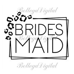 Leopard Bridesmaid Svg, Cheetah Bride Svg, Wedding Svg, Bridal Party Svg