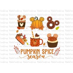 Fall Pumpkin Spice Season Svg Png, Fall Vibes, Autumn Leaves, Fall Svg, Happy Fall, Fall Leaf, Svg, Png Files For Cricut