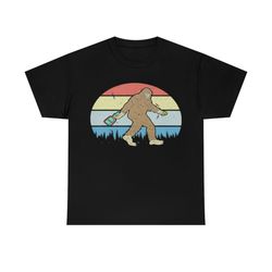 Bigfoot Drink Wine Vintage T-Shirt