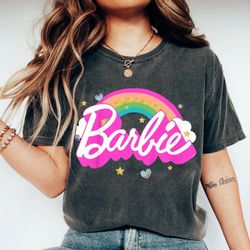 Barbie Rainbow Birthday T-Shirt  Come On Let's Go Party Tee  Gildan Shirt