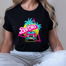 retro jeep barbie shirt,barbie shirt,barbie dream house,barbie and ken,barbie 2023,come on barbie,barbie fan,barbie hear