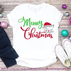 Meowy Christmas svg,Cat Christmas svg,Christmas Decals, Christmas svgs,Holiday svg,Christmas Svg Design, Christmas Cut F