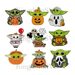 Baby Yoda Halloween Svg, Halloween Svg, Halloween Cut File, Happy Halloween SVG, 2022 Halloween SVG, Halloween svg for s