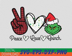 Peace Love Grinch PNG, Grinch, Peace Love Gift, Christmas Gift, Sublimated Printing/INSTANT DOWNLOAD/Png Printable/Digit