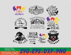 Hocus Pocus Svg Bundle, 25 Designs, Halloween Disney svg, Halloween bundle svg, Sanderson Sisters Svg, Halloween svg