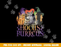 Hocus Purrcus Halloween Witch Cats Funny Parody  png,sublimation copy