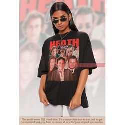RETRO HEATH LEDGER Unisex Shirts, Heath Ledger Vintage Shirt | Heath Ledger Homage Tshirt | Heath Ledger Fan Tees | Heat