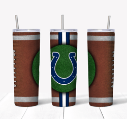 Indianapolis Colts Tumbler Wrap PNG, Indianapolis Colts Football 20oz Skinny Tumble PNG, Sport Logo Tumbler Sublimation