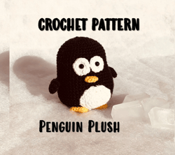 Crochet Pattern Penguin, Crochet Penguin Pattern, How to crochet Penguin, Penguin Plush, Downloadable PDF Pattern